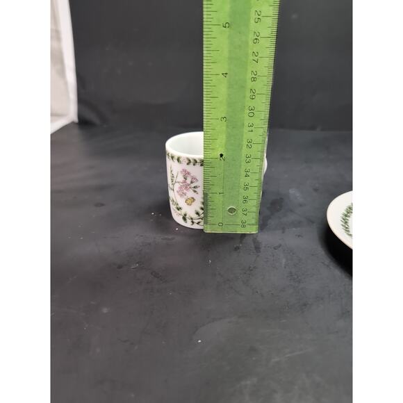 Andrea by Sadek Porcelain Tea Cup and Saucer, Demitasse, Floral Butterfly Design - Picture 11 of 12